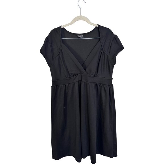 Rock Steady dress size 1X cap sleeve wrap front rockabilly sparrows retro pin up - Picture 1 of 6
